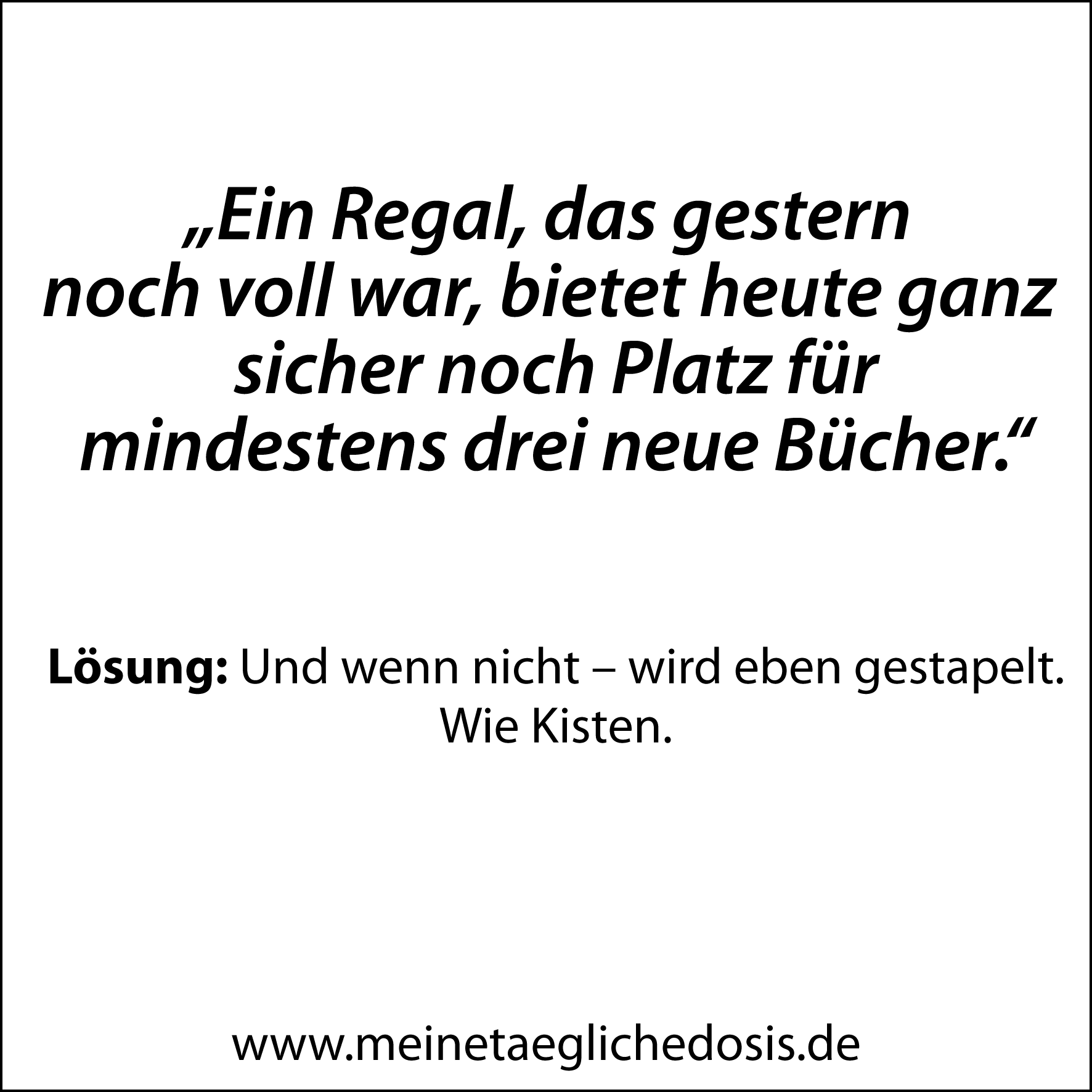 Das Gesetzt der Bücherregal-Elastizität