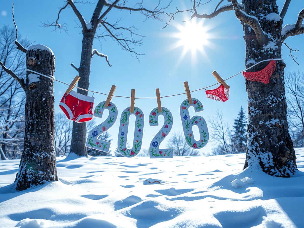 Rote Unterwäsche zu Silvester