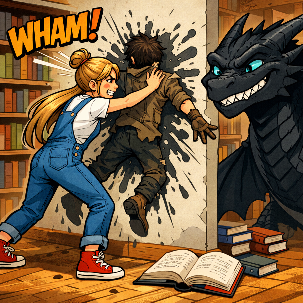 Ka Held an die Wand klatschen Hektor Bücherdrache Meine tägliche Dosis