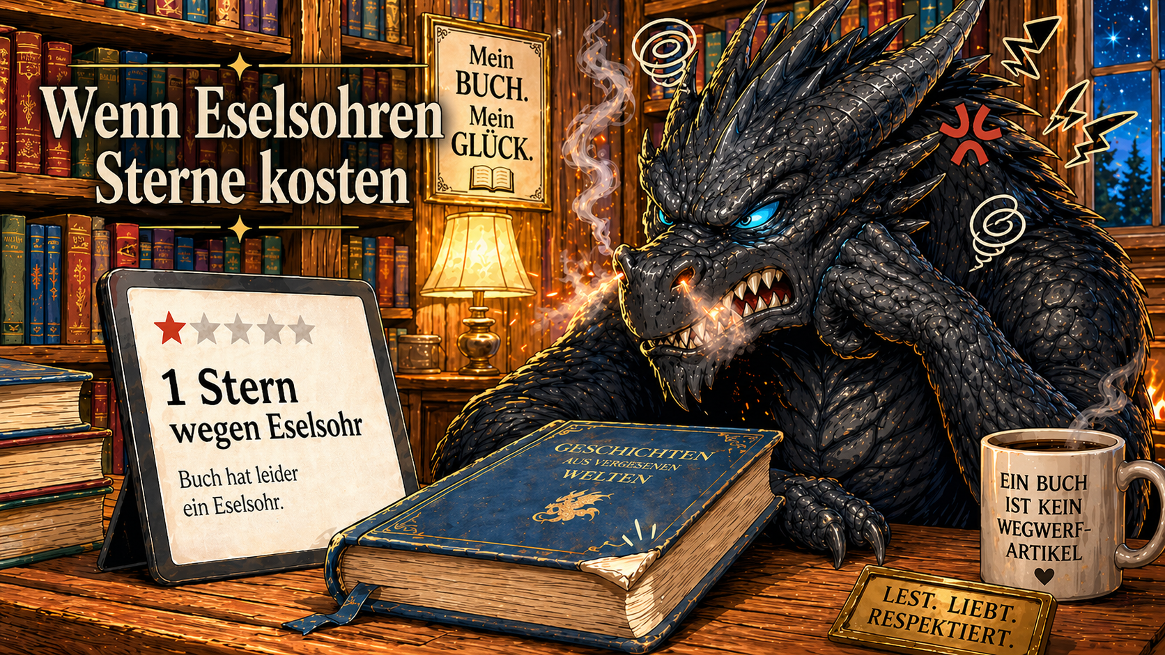 Bücherdrache Hektor Rezensionen Bewertung Sterne Meine tägliche Dosis