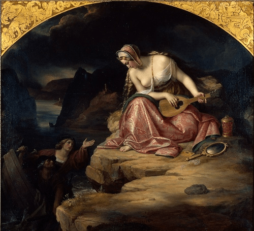 Lurelei Gemälde von Carl Joseph Begas 1835