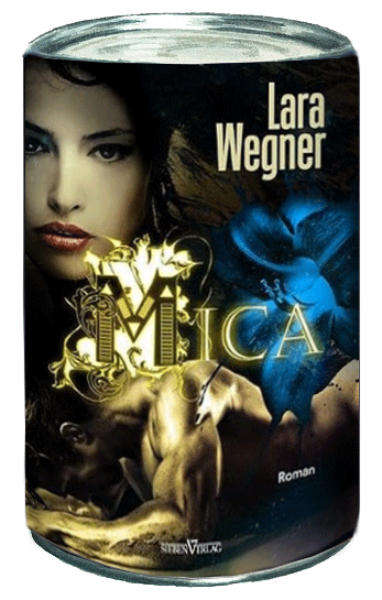 Rezensionsdose mit Cover von Mica von Lara Wegner Sieben Verlag 2014