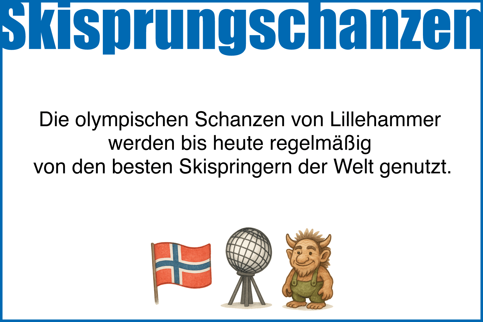 Funfact zu Lillehammers Skisprungschanzen