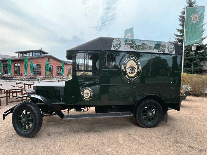 Vintage Lieferwagen des Vielanker Brauhauses