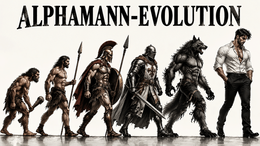 Bild der Alphamann-Evolution